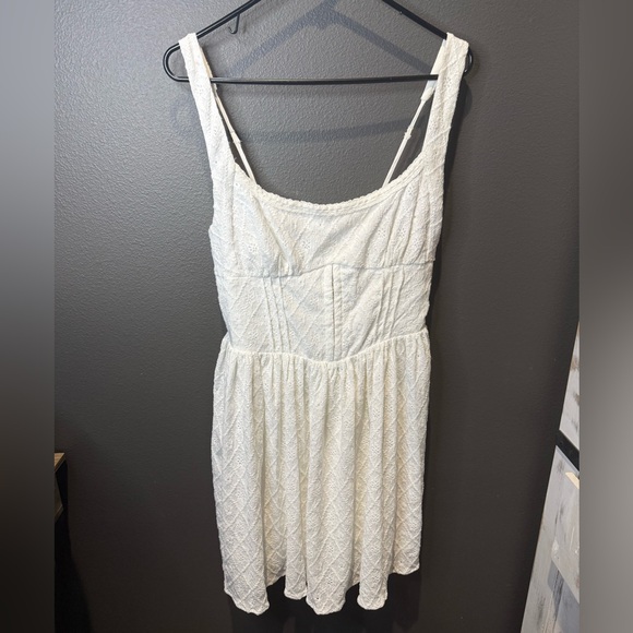 Lush Dresses & Skirts - Lush White Textured Lace Dress